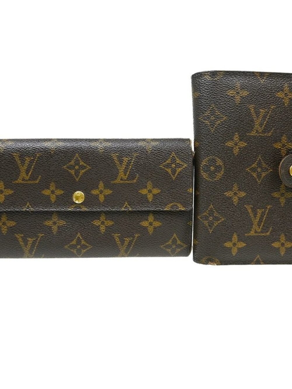 LOUIS VUITTON MONOGRAM SARAH PORTE PAPIER ZIP 2SET WALLET